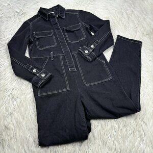 Topshop Pants Jumpsuits Topshop Denim Contrast Stitch Boiler